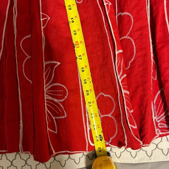 COLDWATER CREEK RED SKIRT - SIZE XS(4) - Picture 5 of 8